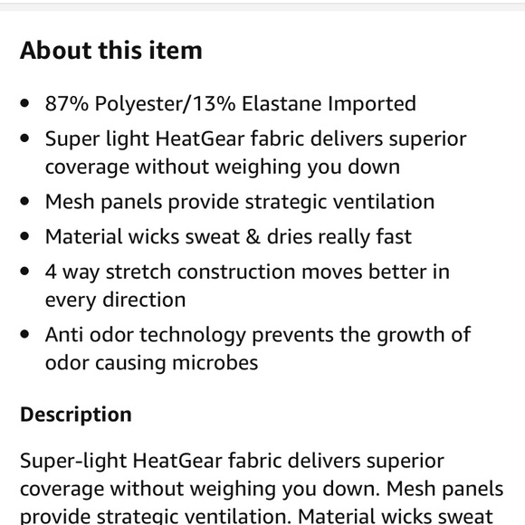 NWT - UA heatgear leggings - Picture 8 of 8